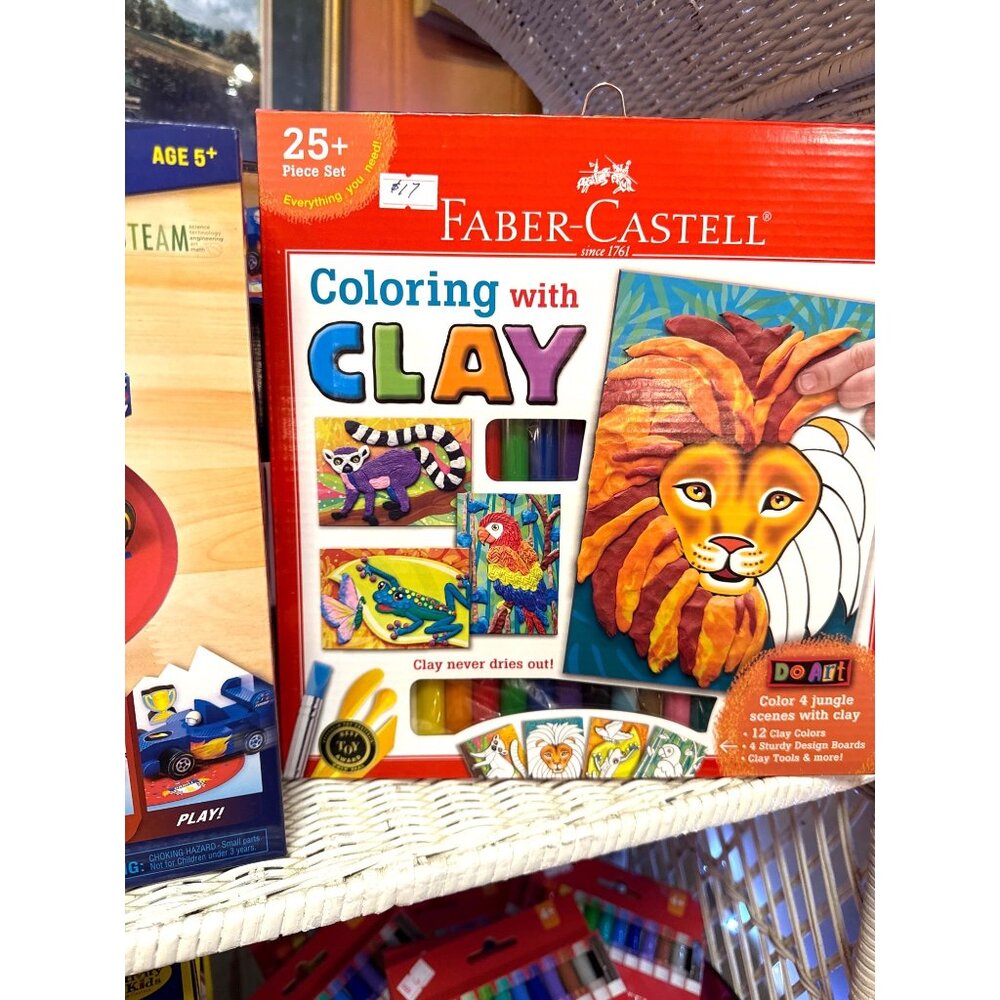 Faber-Castell Coloring With Clay 25+ Piece Art Set For Ages 5+